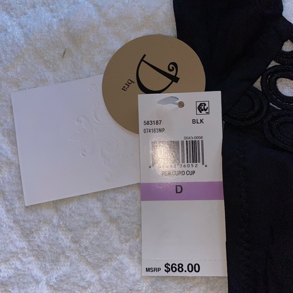 Becca Women’s Bikini top Color-Black. Size-D bra - Picture 3 of 4